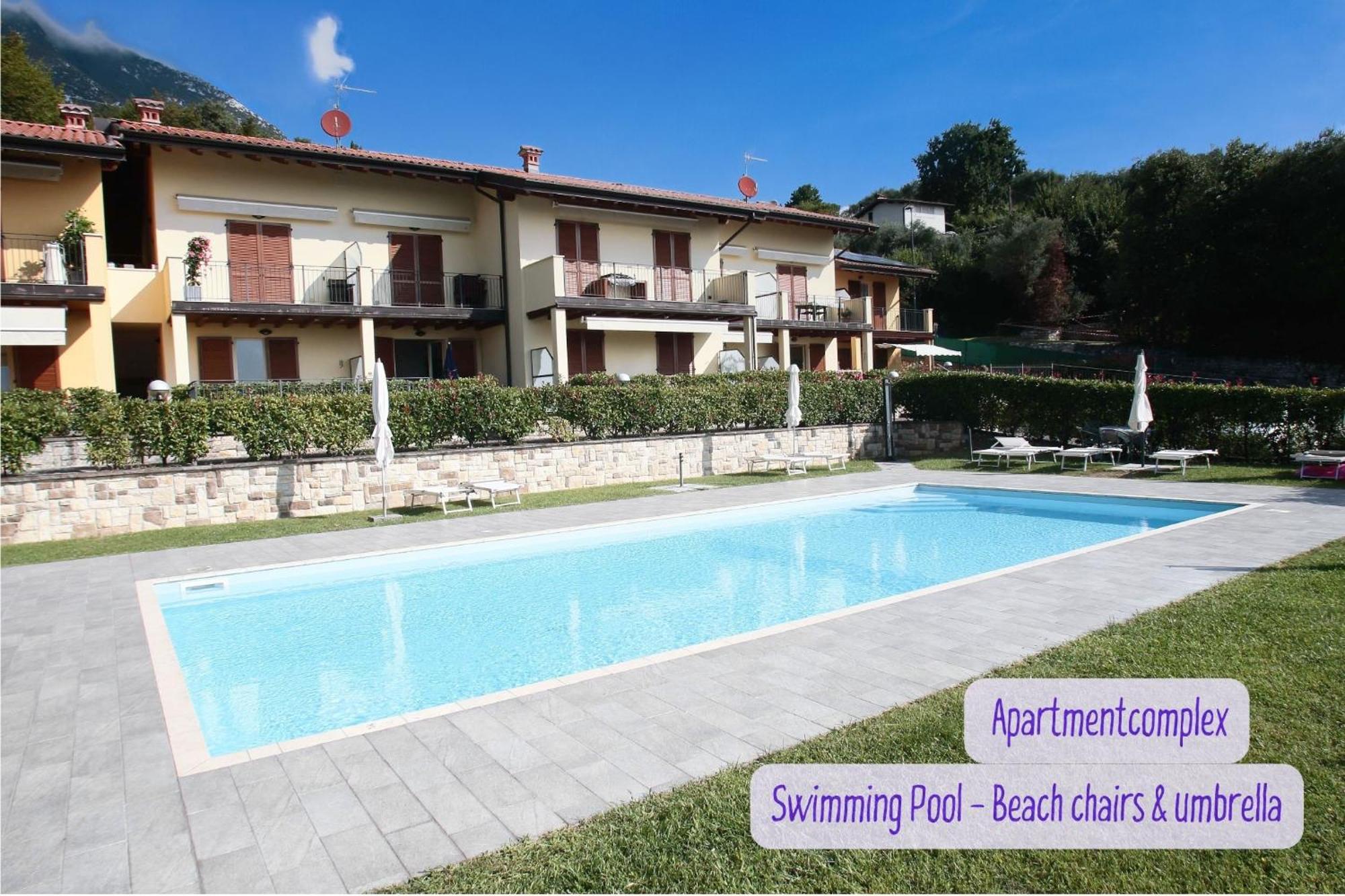 Panorama Lake View, Pool & Garden, 2 Bathrooms, Kingsize & Single-Beds, Fast Internet Toscolano Maderno Extérieur photo